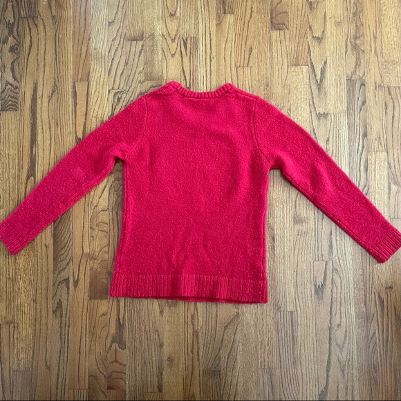 Christmas Sweater Red Gold Green Sequin Ornament Women’s Small 4-6 - Picture 6 of 7